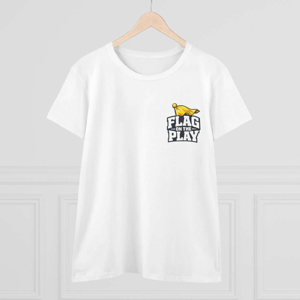 T-Shirt — 'Flag For The Play' Front Logo & "Don't Just Look At It. Huh Have Some!" Back Graphic