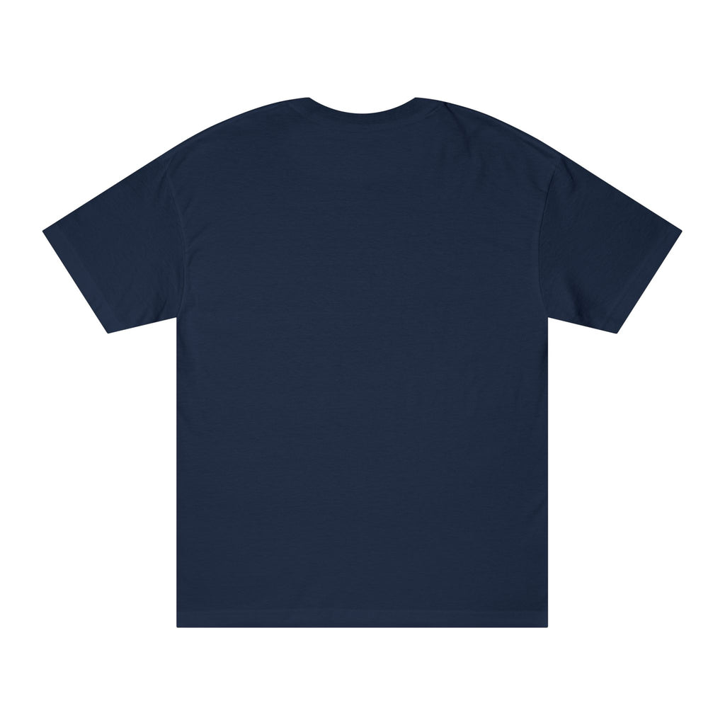 Delicioso Graphic Tee — Retro Arch Lettering Navy T-Shirt