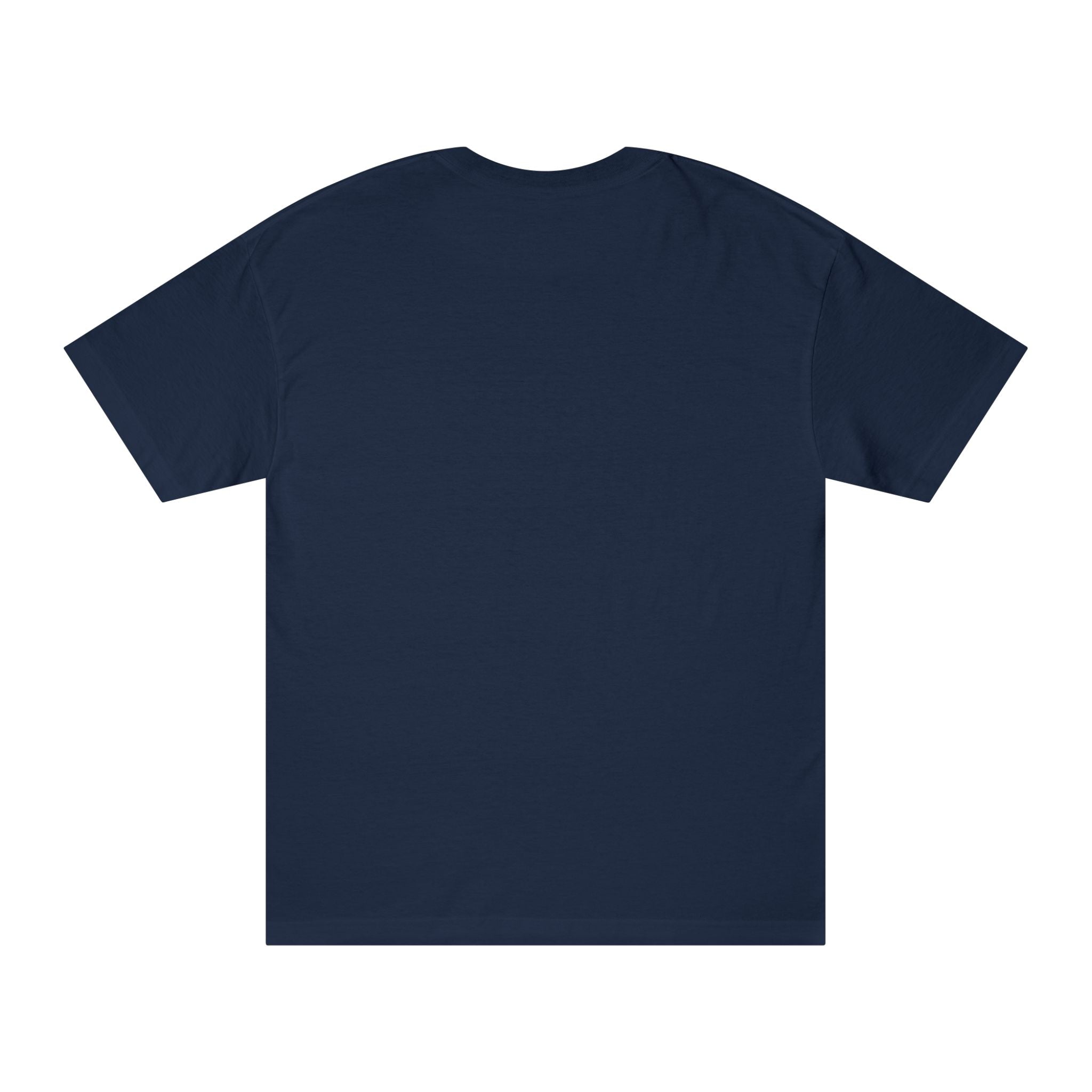 Delicioso Graphic Tee — Retro Arch Lettering Navy T-Shirt